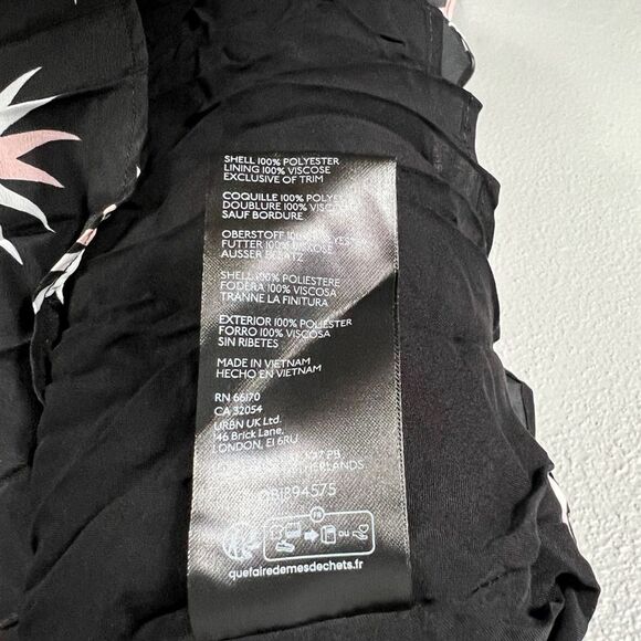 NWOT Anthropologie The Isobel Silky Pleated Maxi Skirt Black/Pink Size XS - Picture 7 of 10